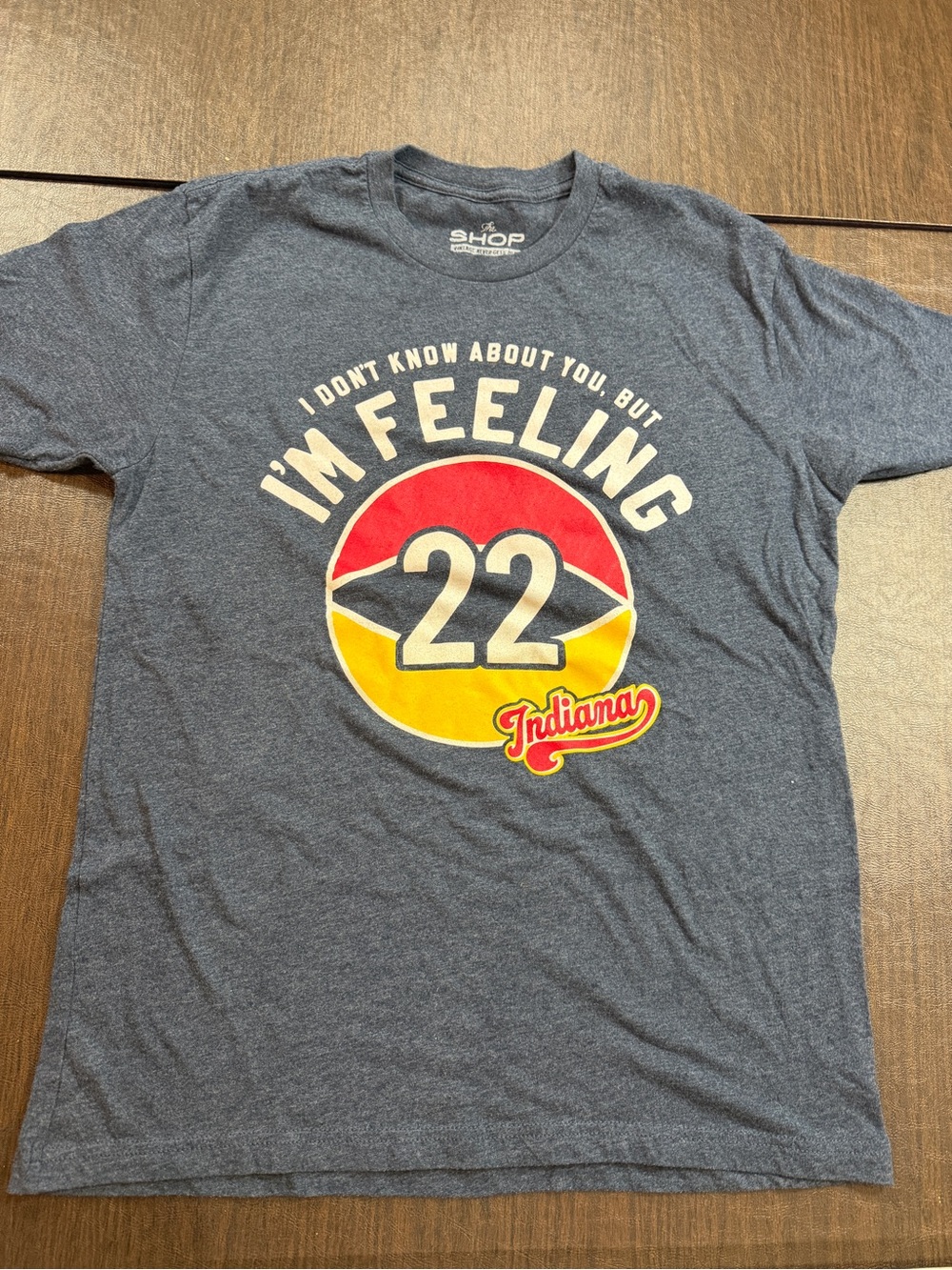 'I'm Feeling 22' Indiana Graphic Tee - Blue